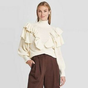 Prologue ruffle sweater